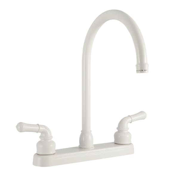 Dura Faucet J-SPOUT RV KITCHEN FAUCET - WHITE DF-PK330HC-WT - main